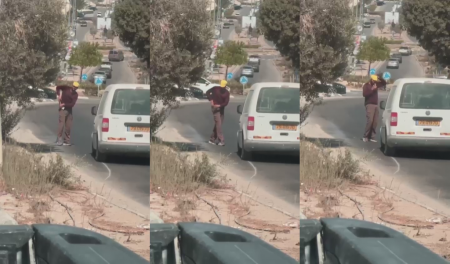 فيديو : اعتقال حارس امن بعد اطلاق النار في حورة بالنقب